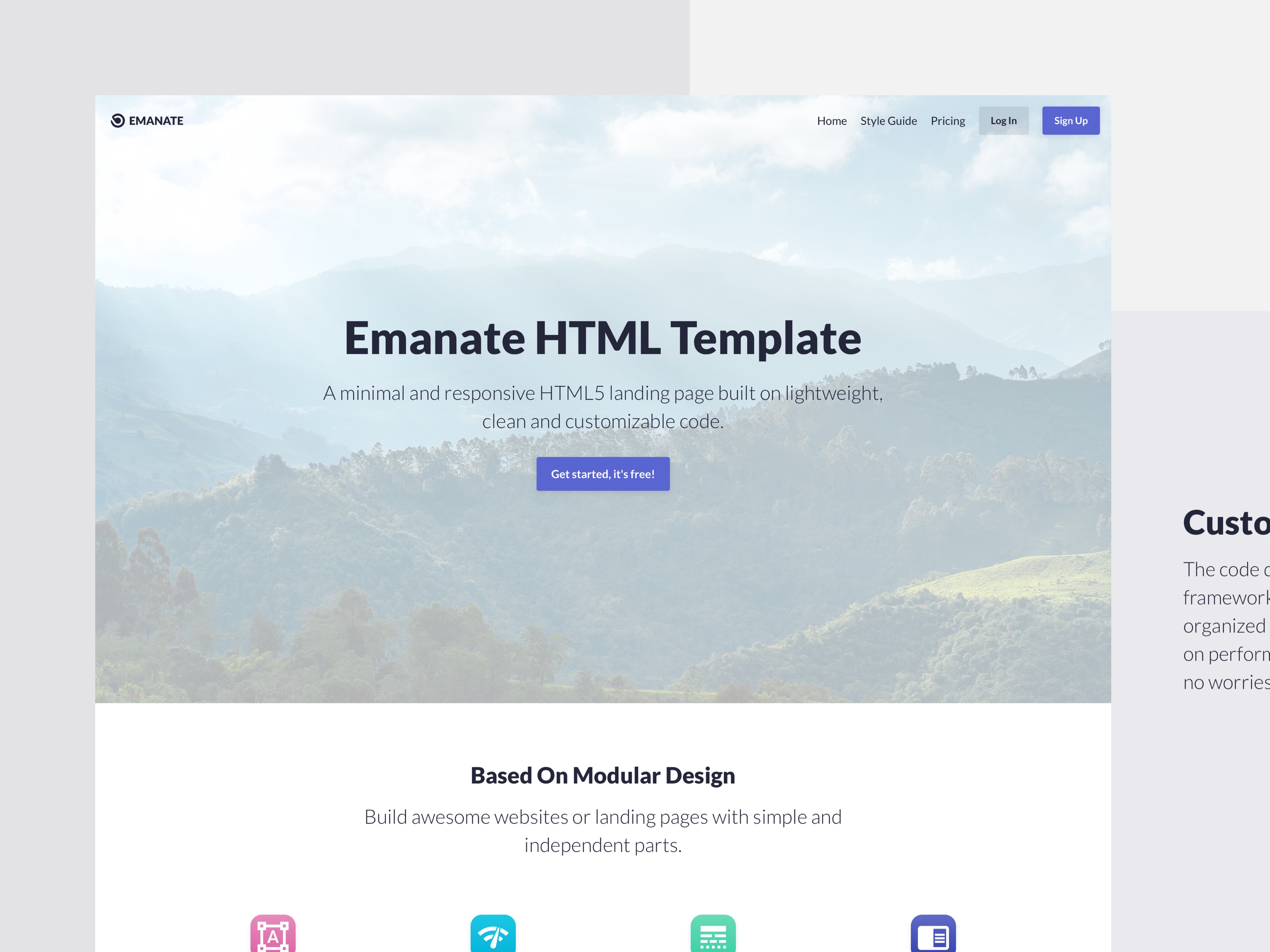 Emanate HTML Template