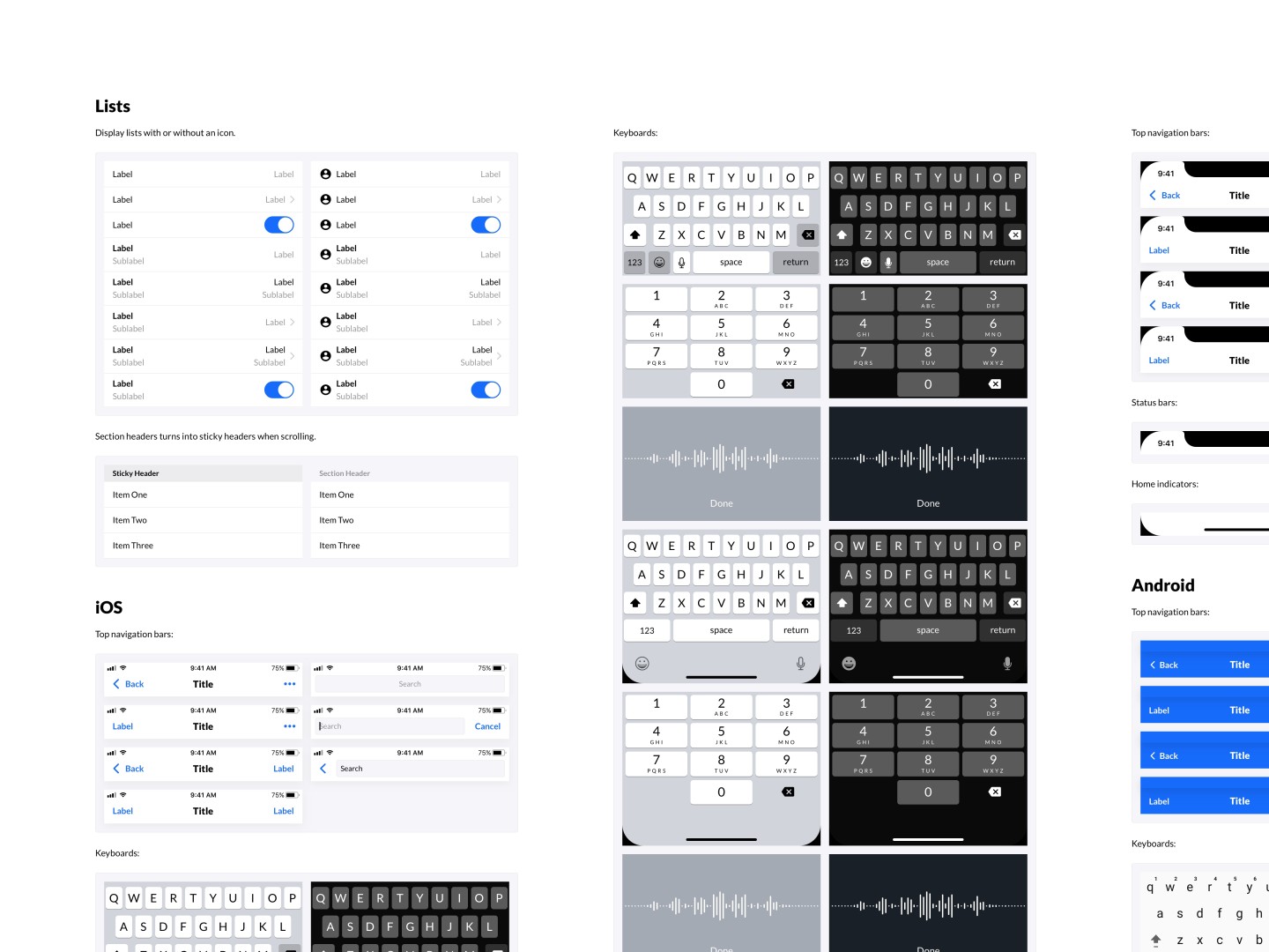 Mobile Design System - UI/UX Assets