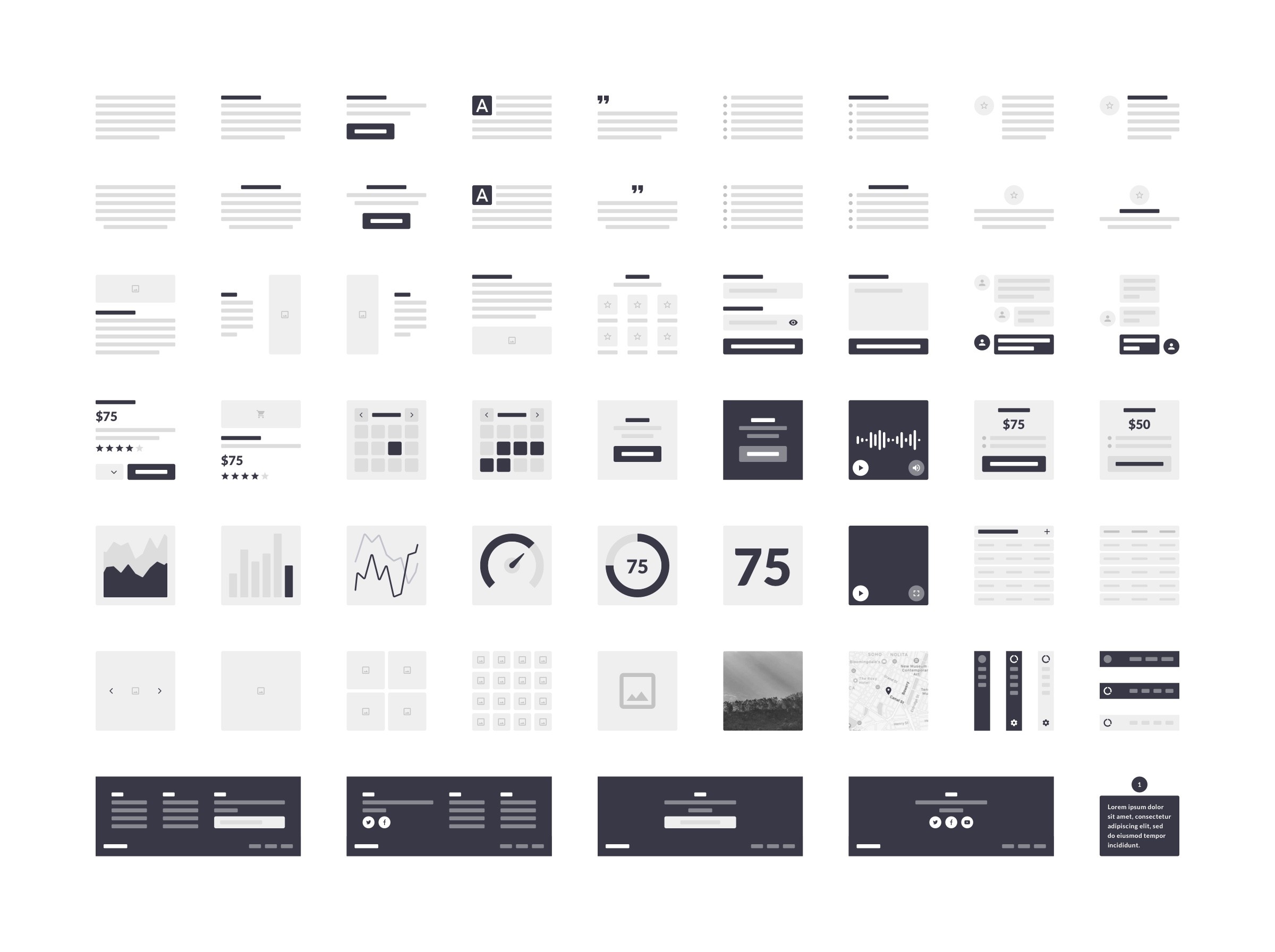 Responsive Wireframe Kit - UI/UX Assets