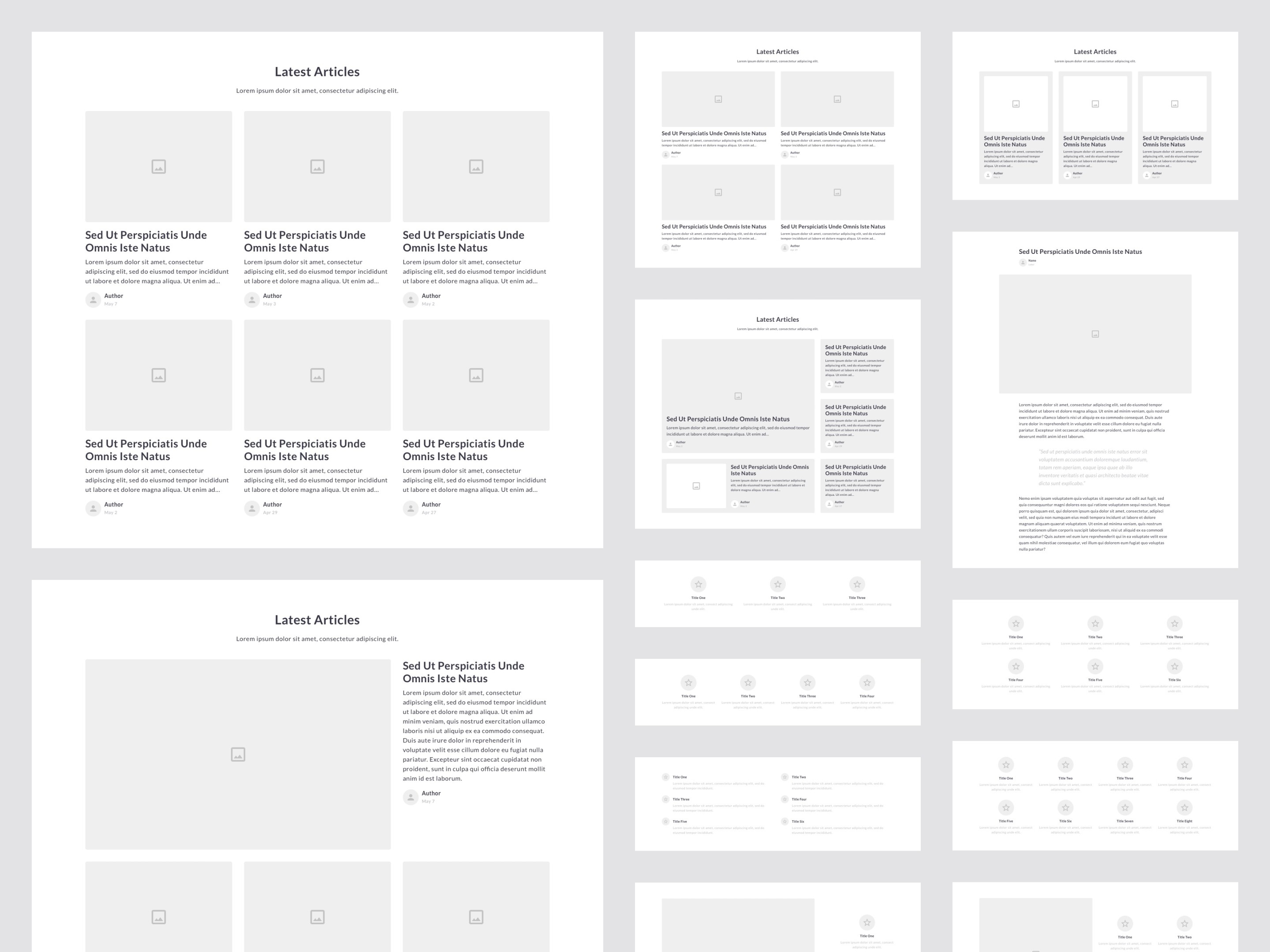 Web Wireframe Kit - UI/UX Assets