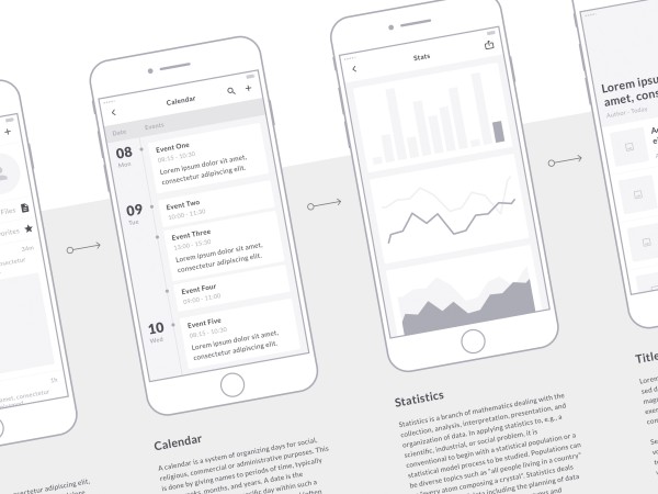 Mobile Wireframe Kit