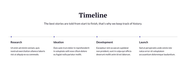 New timeline module