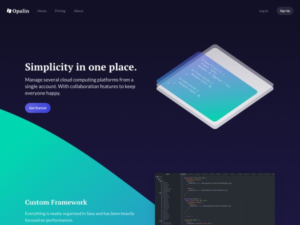 Opalin HTML Template