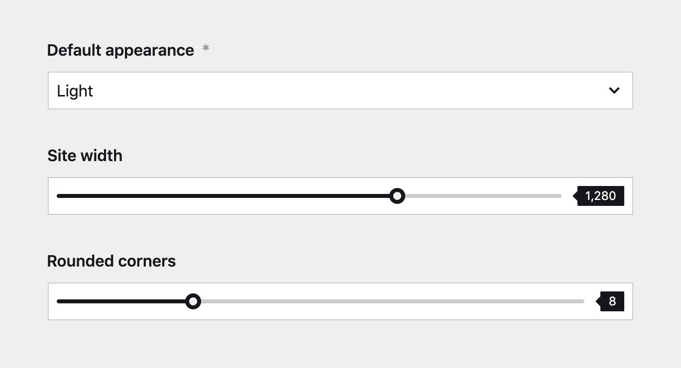 Kirby - Layout Settings